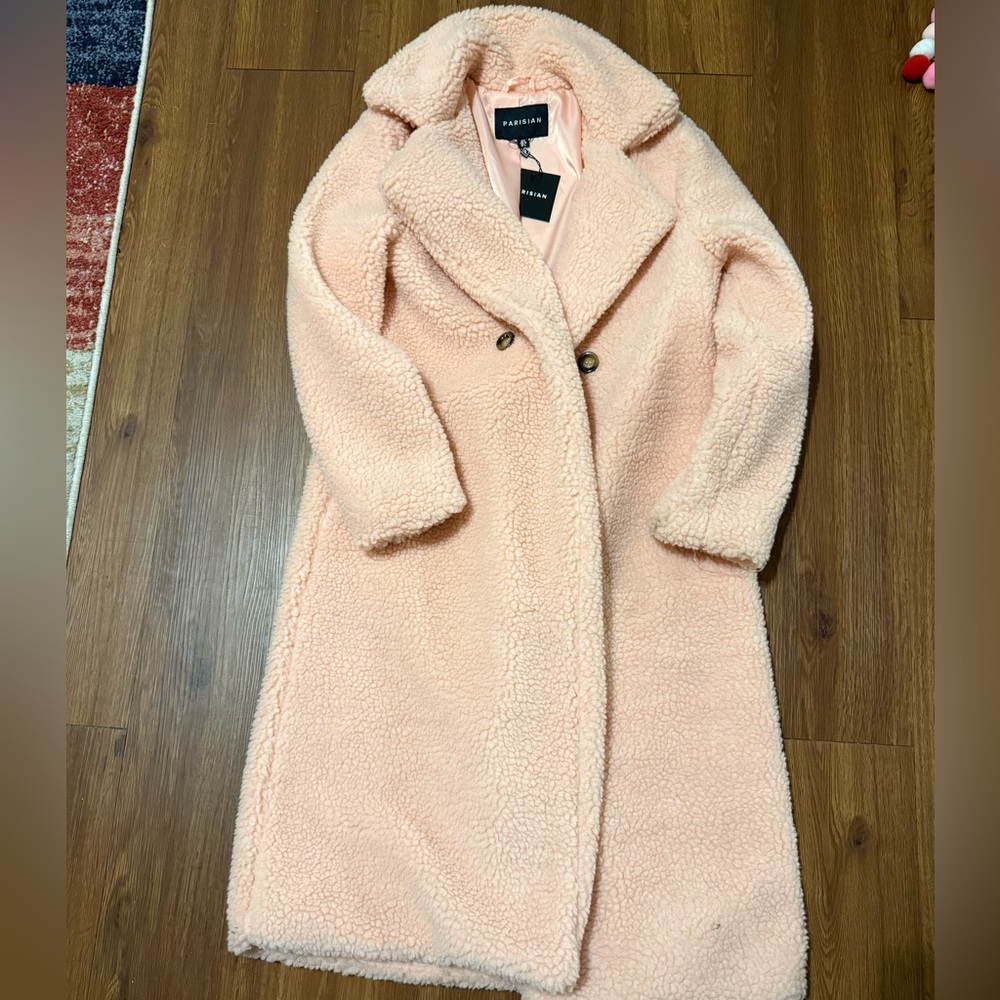 SOLD!!!Parisian Works Blush Teddy Jacket